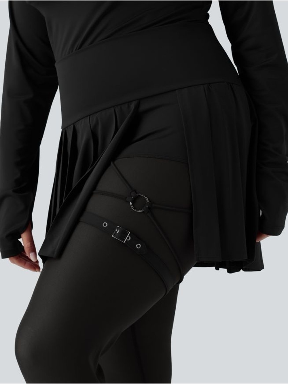 Halara Breezeful Pleated 2-in-1 Mesh Skirt Leggings NWT Size Large Quick Dry - Picture 7 of 13